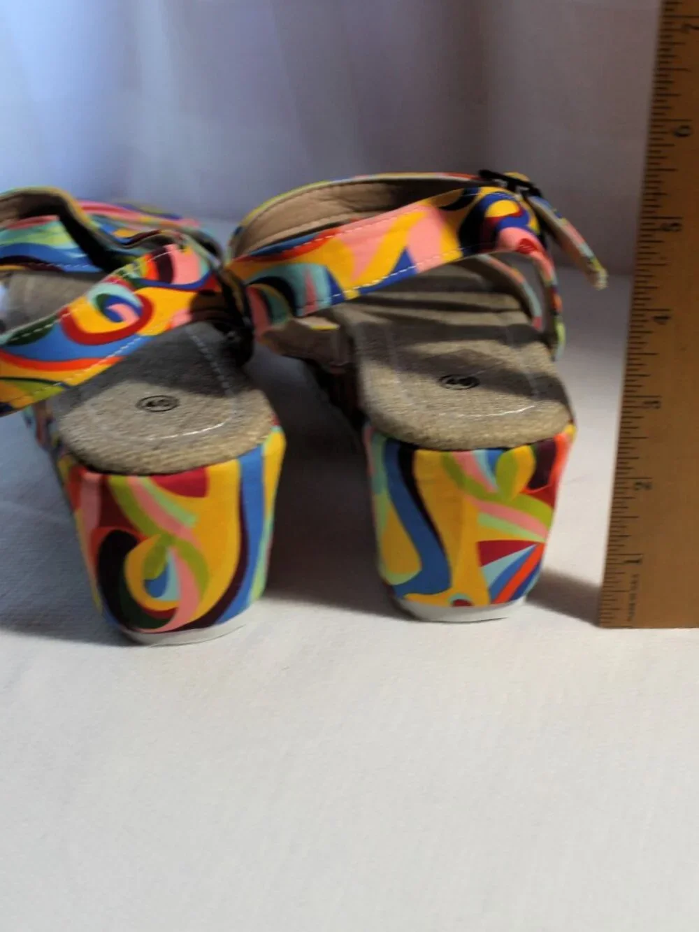 NWOT Psychedelic Platform Sandals EU 40 / US 9